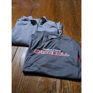 Lot 2 Boys Youth Medium Long Sleeve Pullover Shirts Tommy Bahama Rawlings